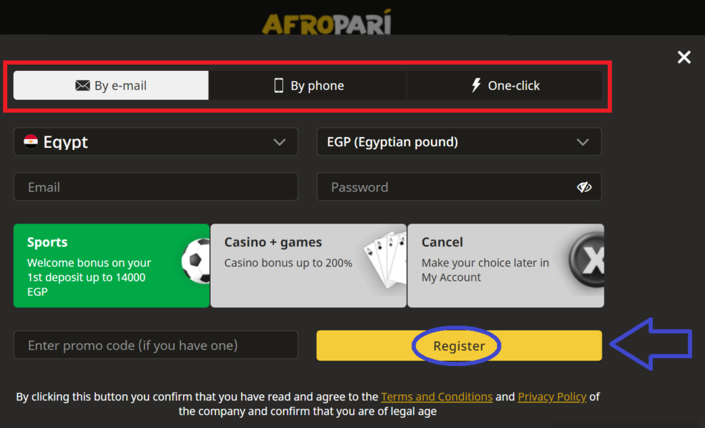 AfroPari Registration Guide