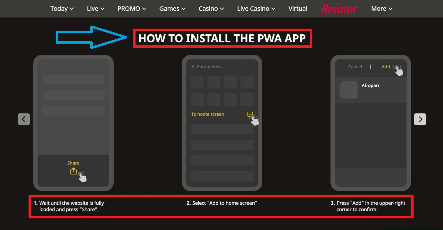 AfroPari iOS Installation